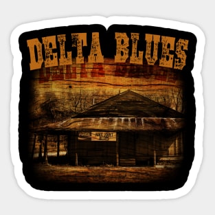 Delta Blues Music Design Sticker